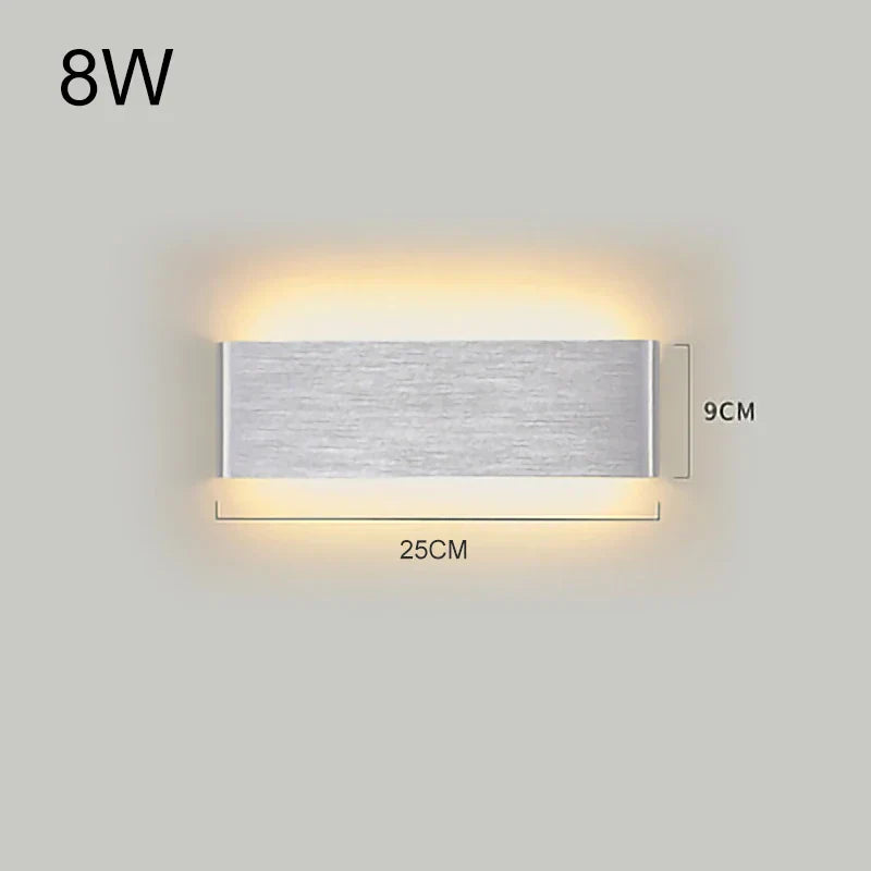 DecorBites™ LED Aluminum Mirror Light Wall Lamp for Corridor, Bedside, Bathroom - Nordic Modern Design