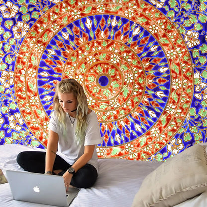 Bohemian Mandala Tapestry Wall Hanging for Travel & Home Decor by Decobites