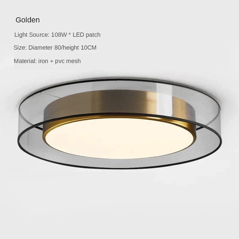 DecorBites™ LED Ceiling Light: Minimalist Nordic Round Lighting Fixture for Living Room, Bedroom, Dining Room