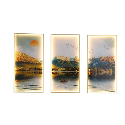 DecorBites™ Landscape Painting LED Wall Sconces Suite