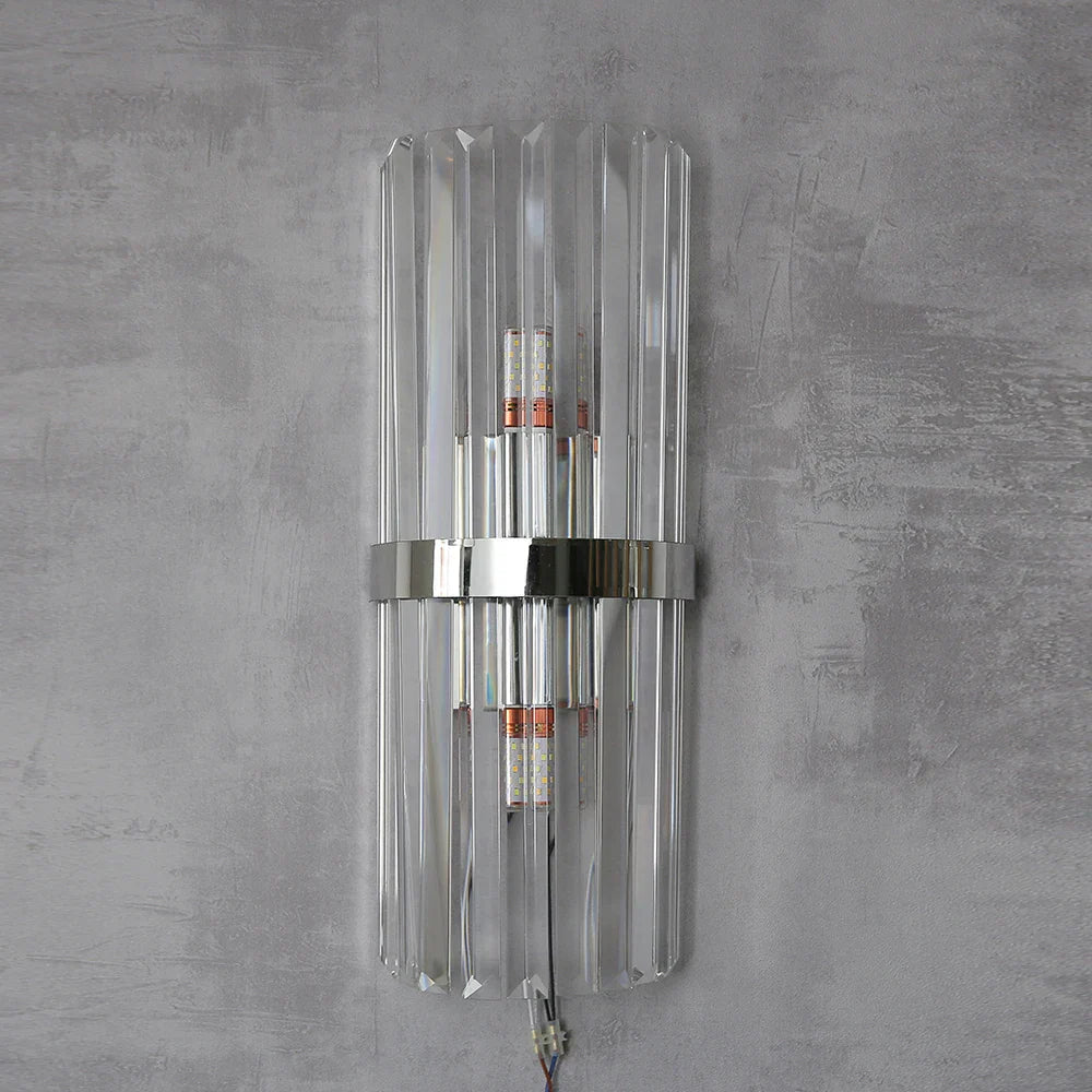 DecorBites™ Crystal Golden Wall Lamp: Luxury American Country Style Light Fixtures