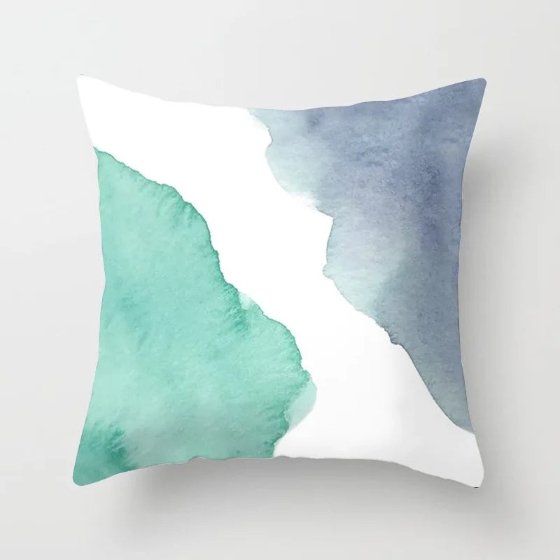 غطاء وسادة مطبوع عليه غرز هندسية من DecorBites™ - وسادة مكتب عصرية بسيطة