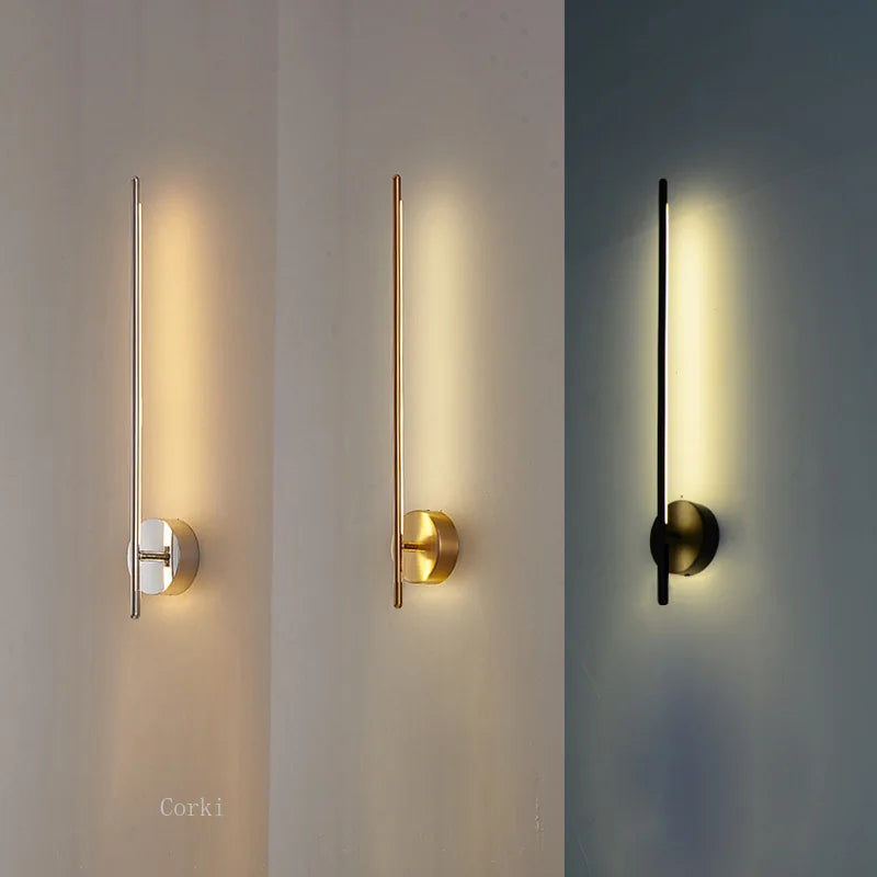Lámpara de pared geométrica de oro Decorbites™ para sala de estar, dormitorio y pasillo de hotel