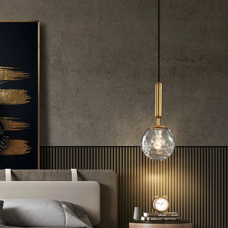 Lámpara colgante DecorBites™ Glass Planet: Lámpara colgante LED nórdica moderna para sala de estar, dormitorio...