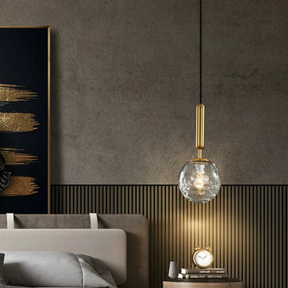 Lámpara colgante DecorBites™ Glass Planet: Lámpara colgante LED nórdica moderna para sala de estar, dormitorio...