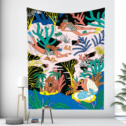 DecorBites™ Bohemian Home Art Tapestry Yoga Mat Sofa Blanket Sheets