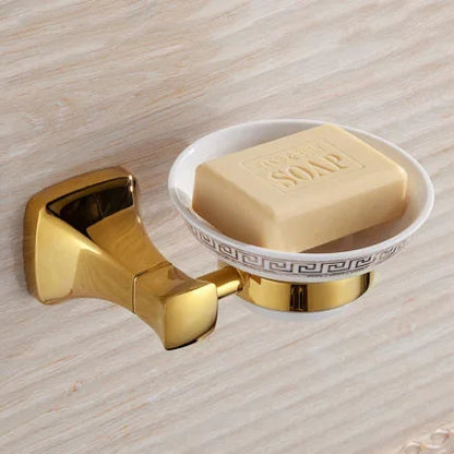 DecorBites™ Gold Bathroom Hardware Set for Towels, Paper, Brushes, and More