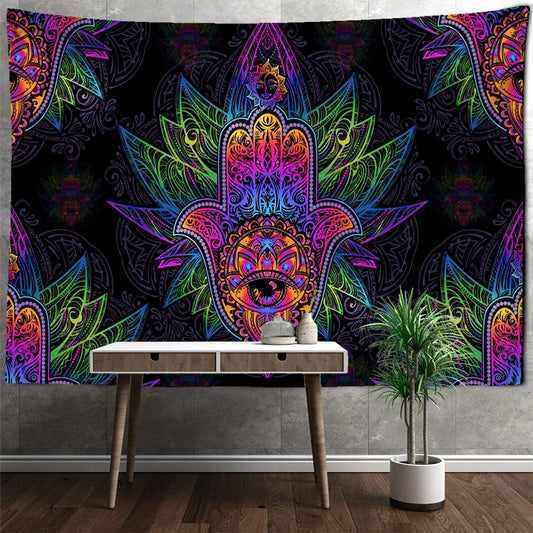 Decobites Sun Print Bohemian Tarot Tapestry Wall Hanging for Family Bedroom