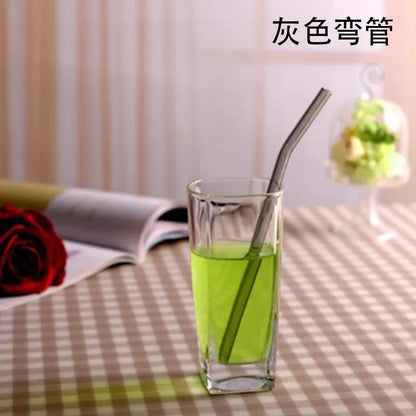 DecorBites™ Glass Drinking Straw: Eco-Friendly & Colourful Bar Accessory