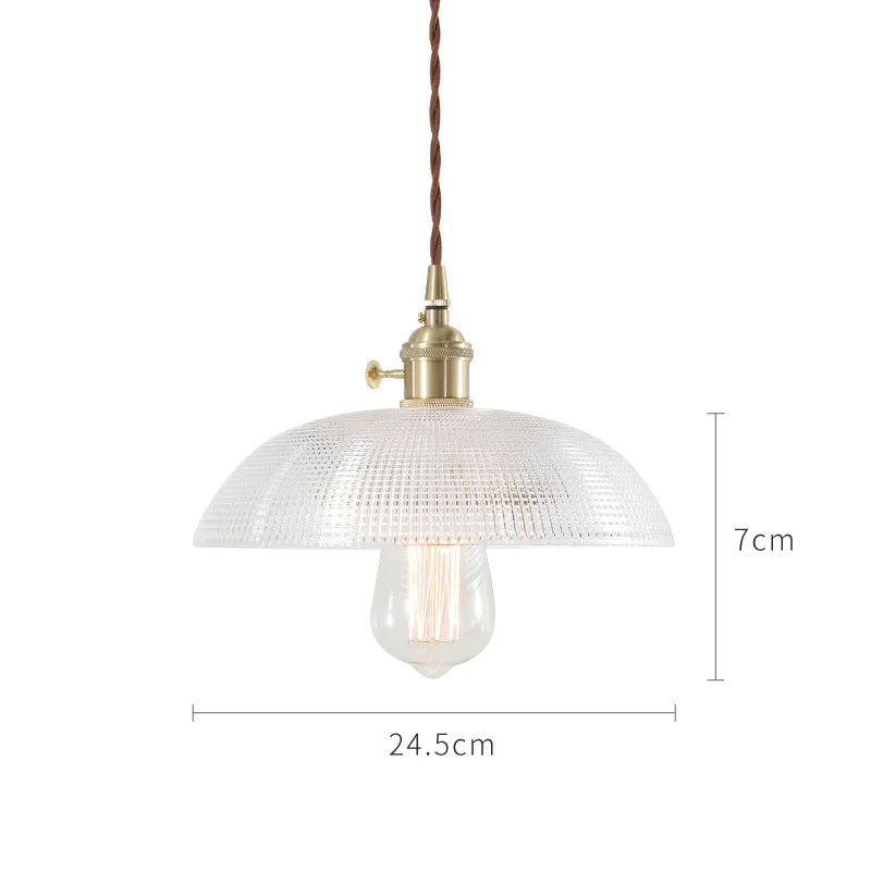 Lámparas Colgantes de Vidrio Decorbites™: Estilo Nórdico Japonés, Lámpara LED Industrial Vintage para Hogar, Bar, Café