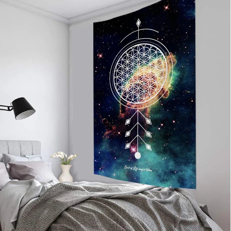 Decobites Tarot Card Tapestry Wall Hanging for Astrology and Boho Decor