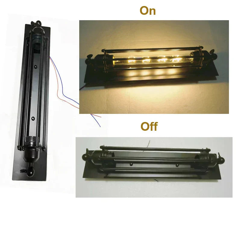 DecorBites™ Industrial Wall Lamp: Black/Silver/Copper 8W LED Bedroom Cafe Sconce