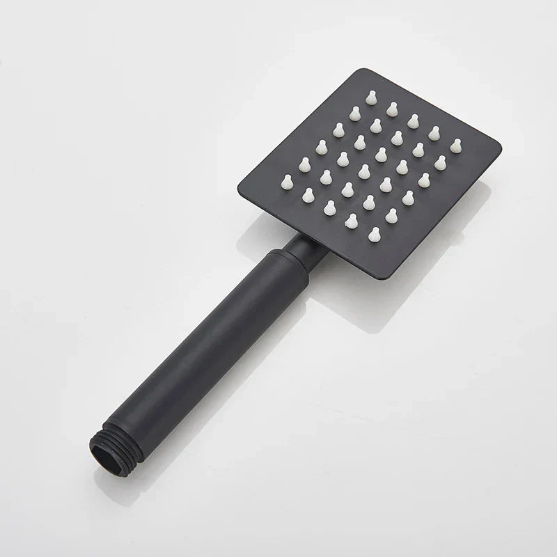 DecorBites™ Black High Pressure Hand-held Shower Head for Water Saving and Bathroom Rainfall
