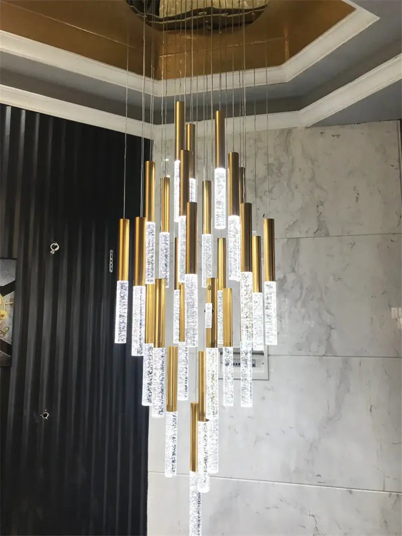 Decorbites™ Zeitgenössischer Kristall-Kronleuchter für große Treppenhaus