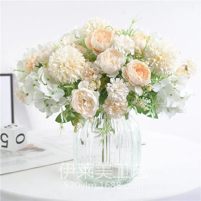 DecorBites™ Artificial Peony Flower Bouquet for Wedding Party Home Decoration