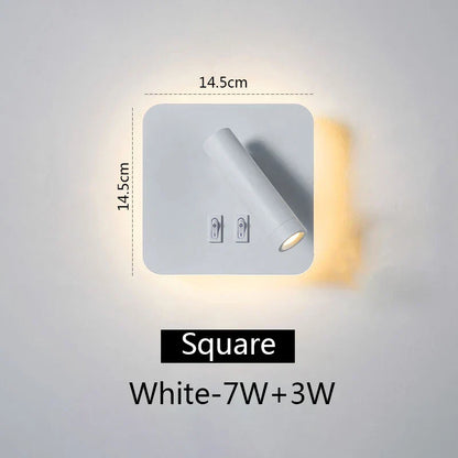 DecorBites™ LED Wall Lamp: 3W Spot 7W Backlight Sconce for Home Bedroom Lighting