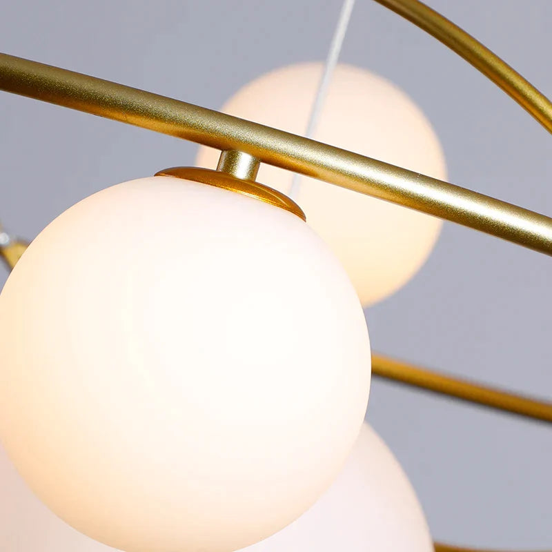 Anillos de Lámpara de Araña LED Oro Decorbites™ para Sala de Estar, Cocina, Dormitorio y Comedor