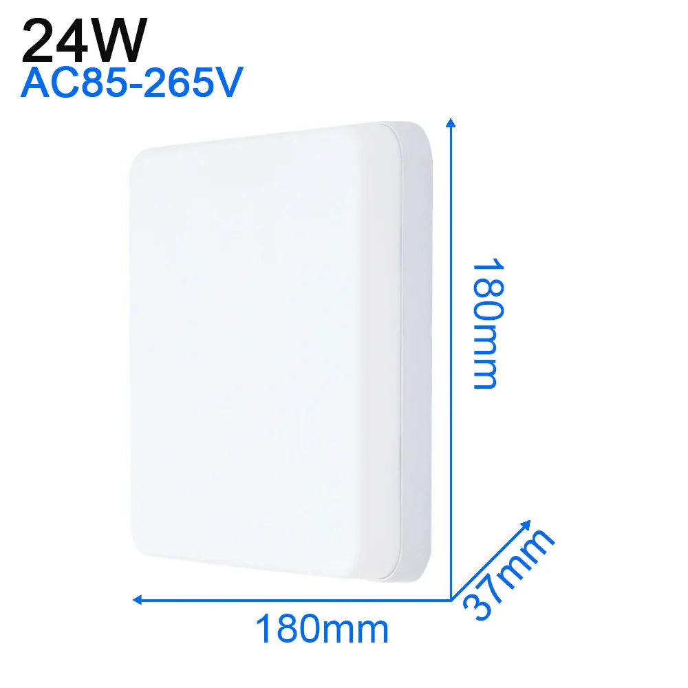 DecorBites™ LED Ceiling Light: Modern Ultra-thin Panel, 6-48W, Surface Mounted for Living Room