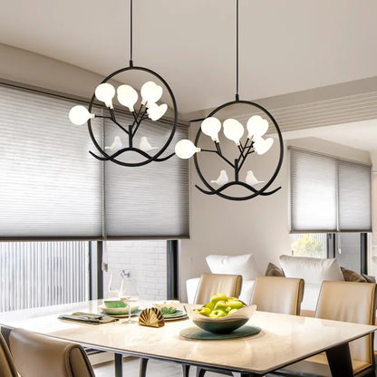 DecorBites™ Branch Iron Black Gold Chandelier for Living Room Bedroom Kitchen Hallway