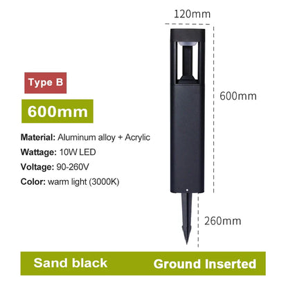 DecorBites™ LED Bollard Lawn Lamp: Stylish Waterproof Outdoor Garden Path Light