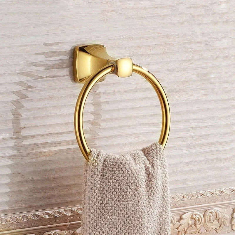 Decorbites™ Gold-Badarmatur-Set für Handtücher, Papier, Bürsten und mehr
