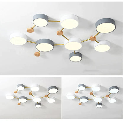 DecorBites™ LED Wood Ceiling Chandelier for Living Room, Bedroom, Kids Room Decor