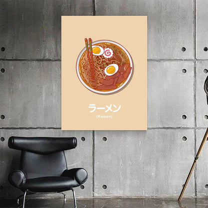 DecorBites™ Japanese Narutomaki Ramen Wall Art Print for Modern Home Decoration