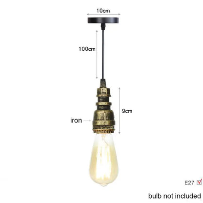 Decorbites™ Industrielle Eisenrohr-Hängelampen Vintage-Deckenleuchte