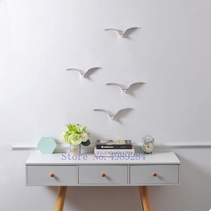DecorBites™ Bird Ceramic Pendant Wall Decor Gold Seagull Wild Goose Modern Home
