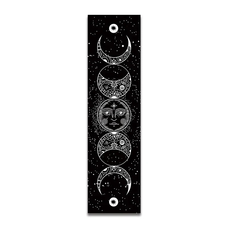 Decobites Moon Phase Tapestry Stars Blanket Wall Hanging Space Decor