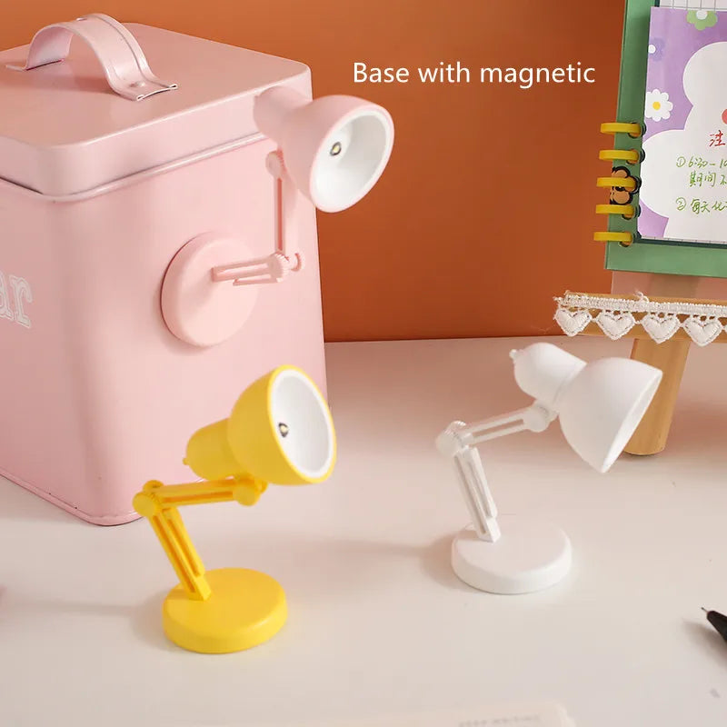 DecorBites™ LED Mini Desk Lamp with Clip, Foldable Design, Magnetic Base, Eye Protection, for Bedroom & Study