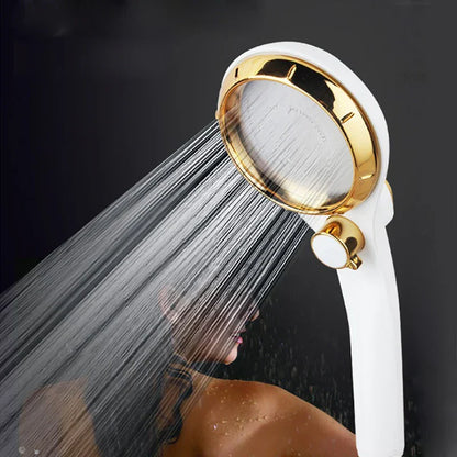 DecorBites™ High Pressure ABS Shower Head with Stepless Adjustable Button Rotation