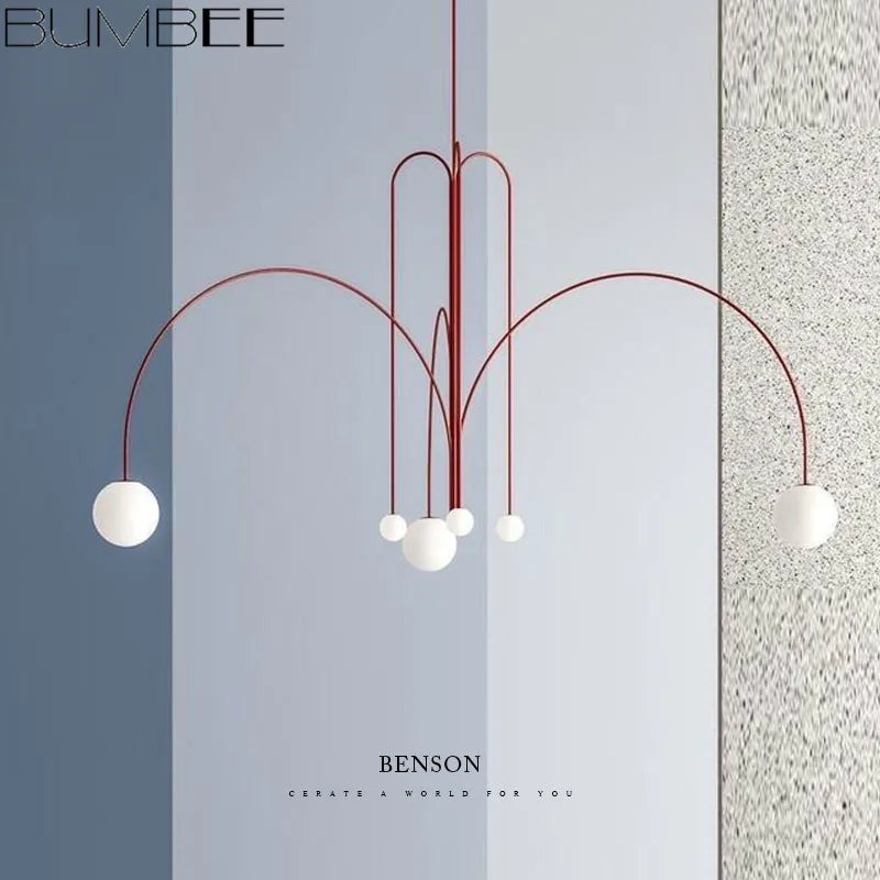 DecorBites™ Designer Line Chandelier Living Room Coffee Shop Hanglamp Loft Light