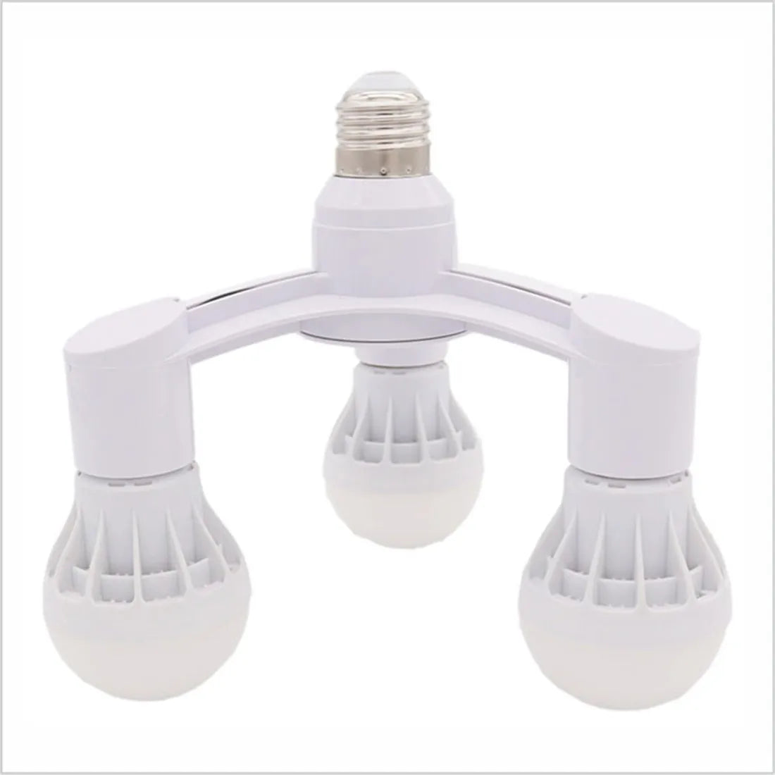 DecorBites™ 3-in-1 White E27 Lamp Holder Converter Pack - Set of 2