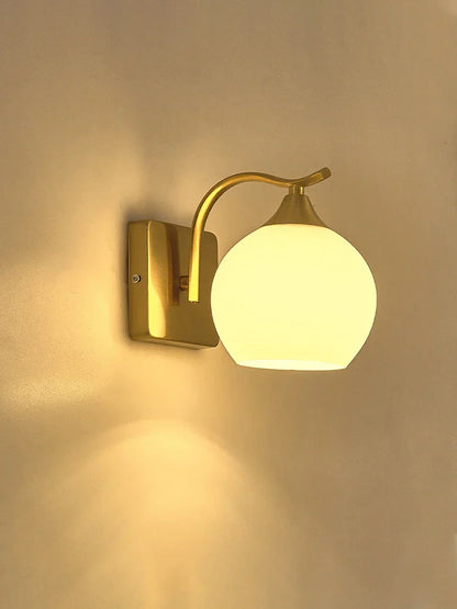 DecorBites™ Brass Glass Wall Sconce Lighting, Classic Nordic Loft Interior Fixture