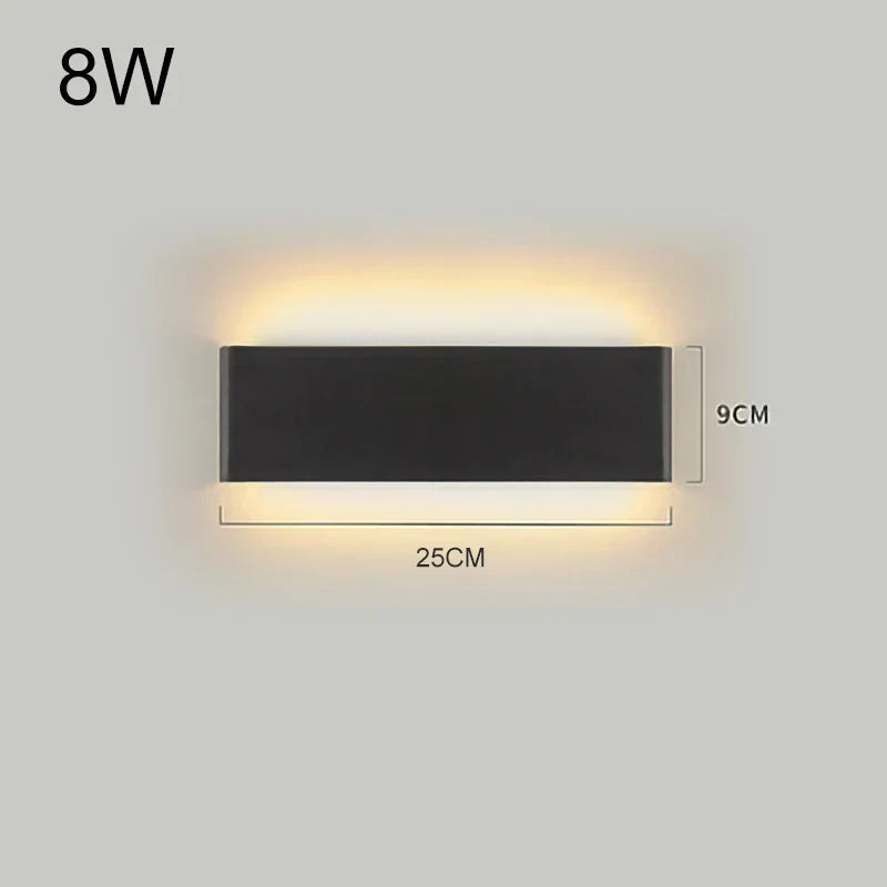 DecorBites™ LED Aluminum Mirror Light Wall Lamp for Corridor, Bedside, Bathroom - Nordic Modern Design