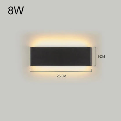 DecorBites™ LED Aluminum Mirror Light Wall Lamp for Corridor, Bedside, Bathroom - Nordic Modern Design