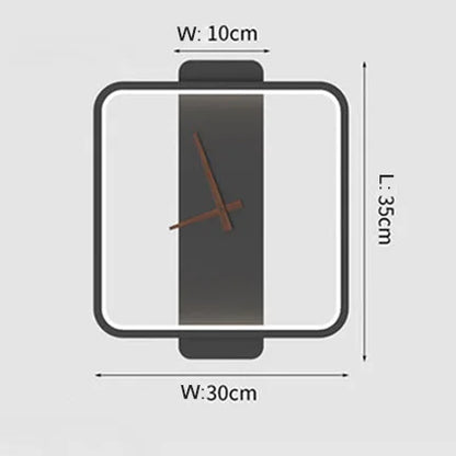 DecorBites™ LED Wall Lamp Wall Clock Modern Design Nordic Luxury Simple For Hotel Bedside