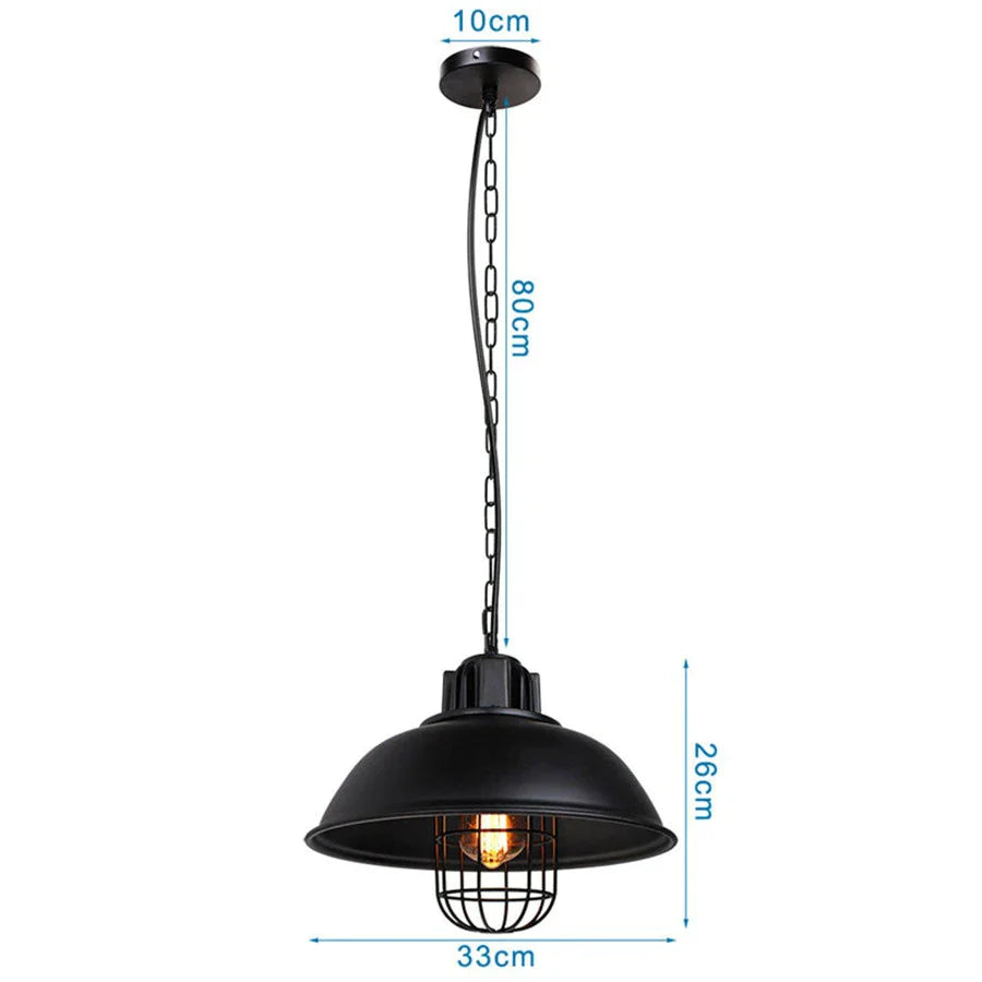 DecorBites™ Industrial Iron Pendant Lights for Home and Retail Spaces