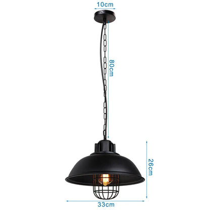 DecorBites™ Industrial Iron Pendant Lights for Home and Retail Spaces