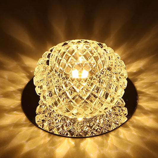 DecorBites™ Crystal LED Ceiling Chandelier for Aisle, Balcony, Porch, and Corridor Lighting