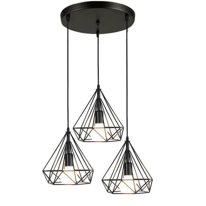 Decorbites™ Industrielle LED-Hängeleuchte Vintage Loft Käfig Pendellampe für die Einrichtung zu Hause