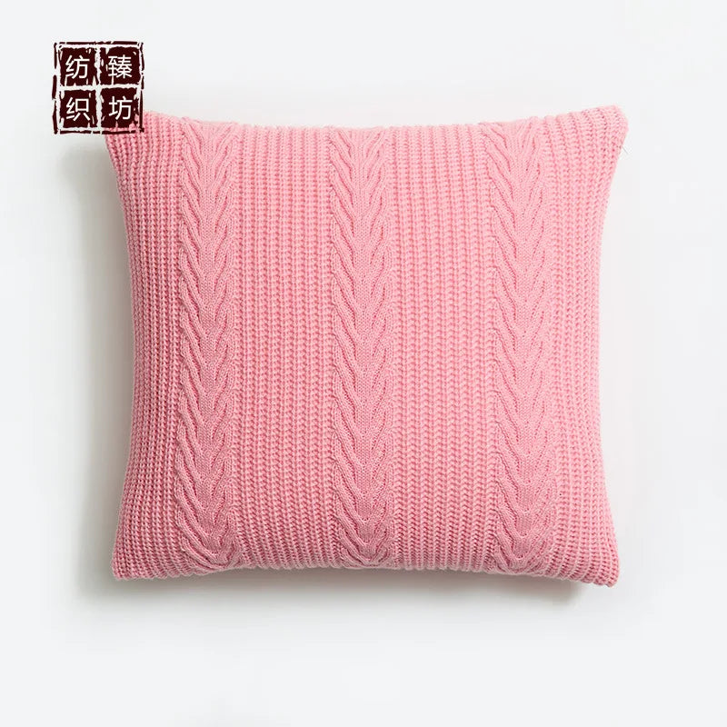 DecorBites™ Knitted Rhombus Pillowcase: Super Soft Throw Pillow Cover for Home Decor