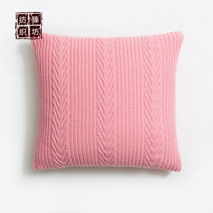 DecorBites™ Knitted Rhombus Pillowcase: Super Soft Throw Pillow Cover for Home Decor