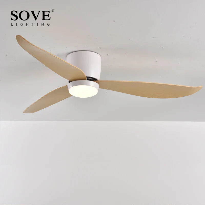 DecorBites™ LED Ceiling Fan with Remote Control, Modern Design, Bedroom Decor, 220V
