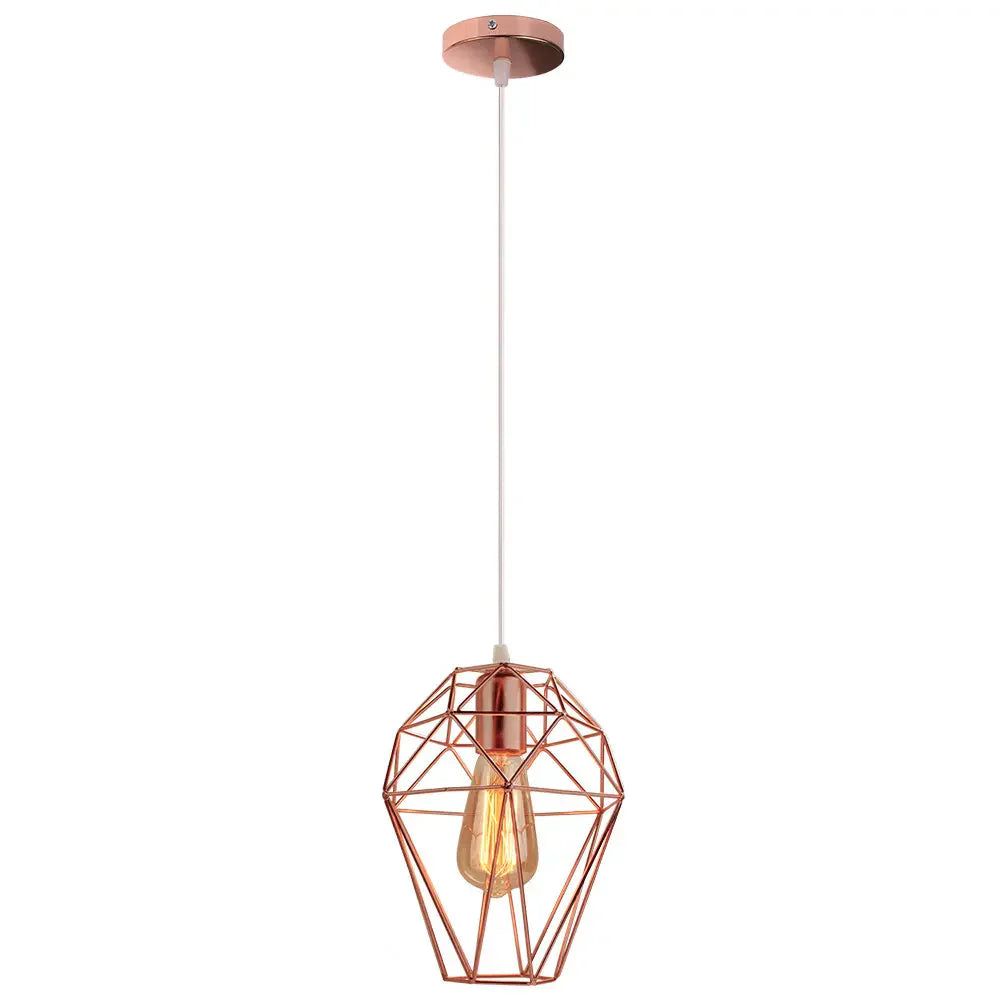 DecorBites™ Birdcage Diamond Ceiling Pendant Light Chandelier for Home Living Room Decor