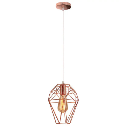 DecorBites™ Birdcage Diamond Ceiling Pendant Light Chandelier for Home Living Room Decor