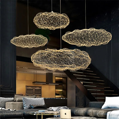DecorBites™ Cloud Pendant Light: Modern Nordic starry Cloud LED Lamp for Bedroom and Dining Room