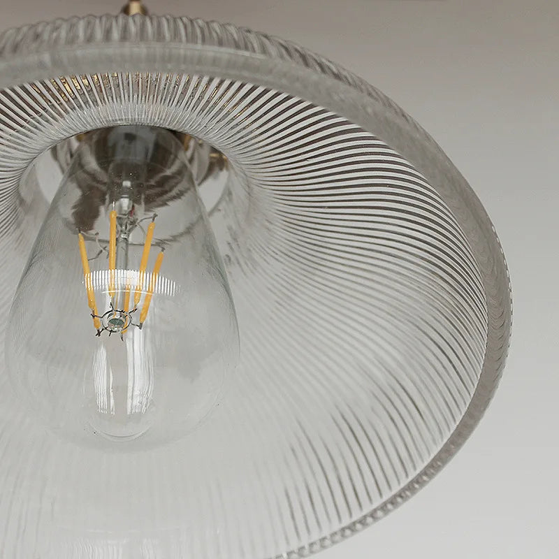 DecorBites™ Glass Copper Pendant Light: Modern Nordic Style Hanging Lamp for Kitchen, Dining, and Living Room