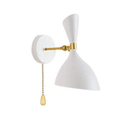 مصابيح حائط نورديك باللونين الأسود والأبيض من DecorBites™ مع مفتاح، إضاءة ديكورية صناعية حديثة لغرفة المعيشة